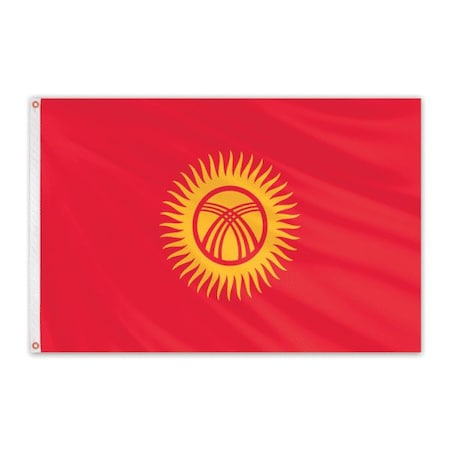 Kyrgyzstan Outdoor Nylon Flag 5'x8'